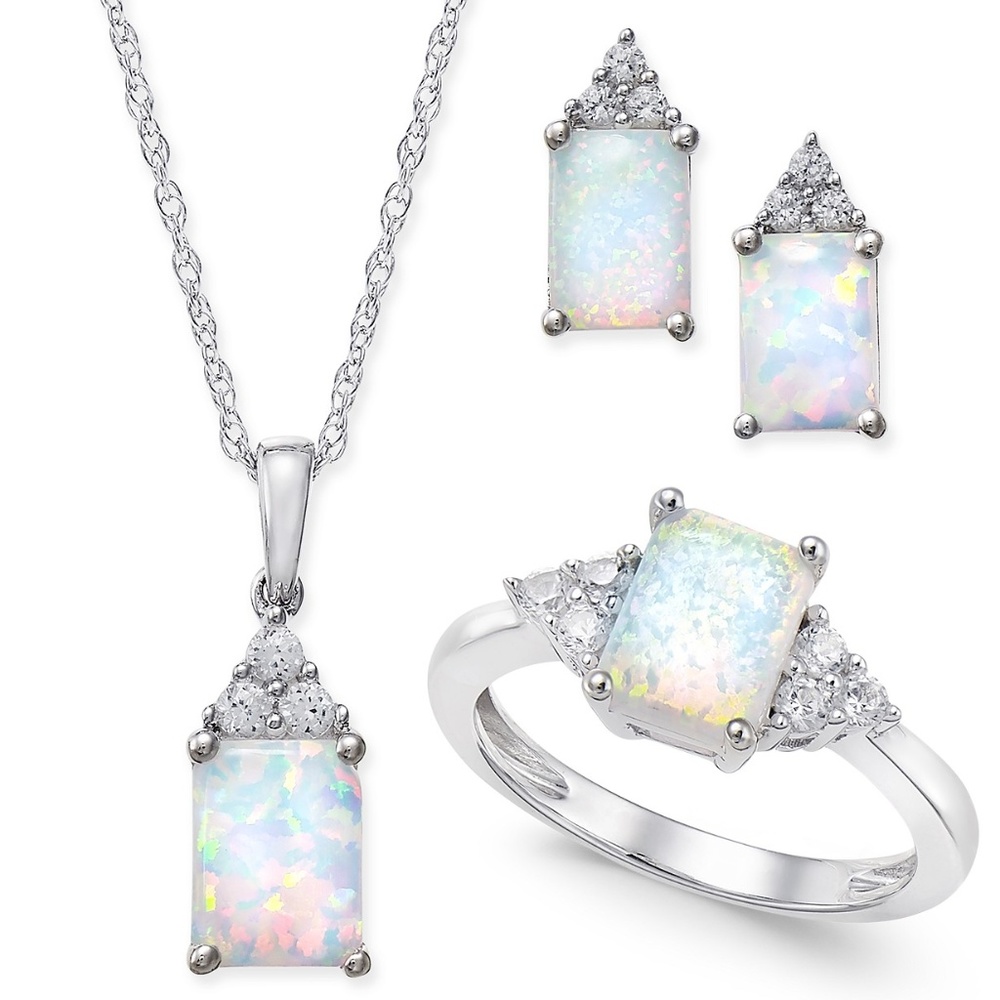 Opal Jewelry Set